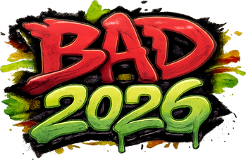 bad 2026 গোলাপি নীল লোগো